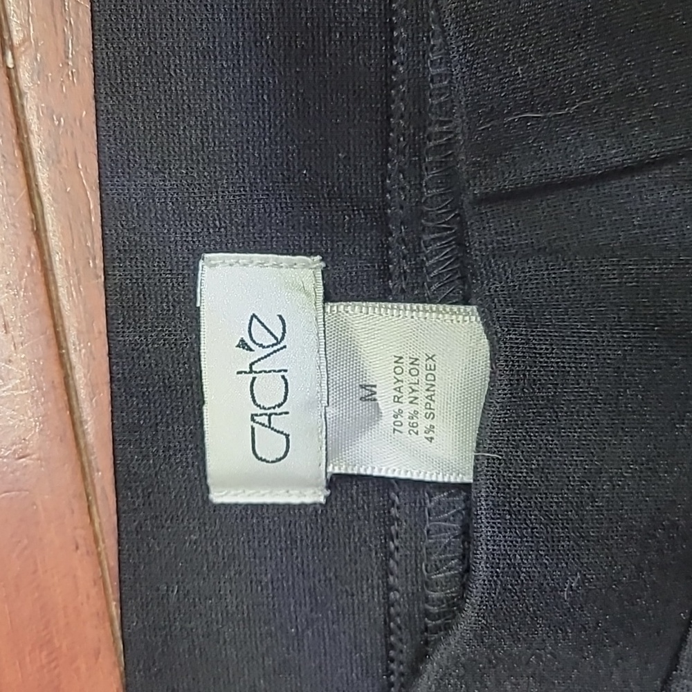 Cache black leggings size medium